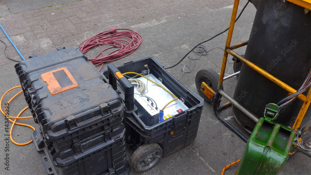 Dichtheitsprüfung im Abwasserrohr